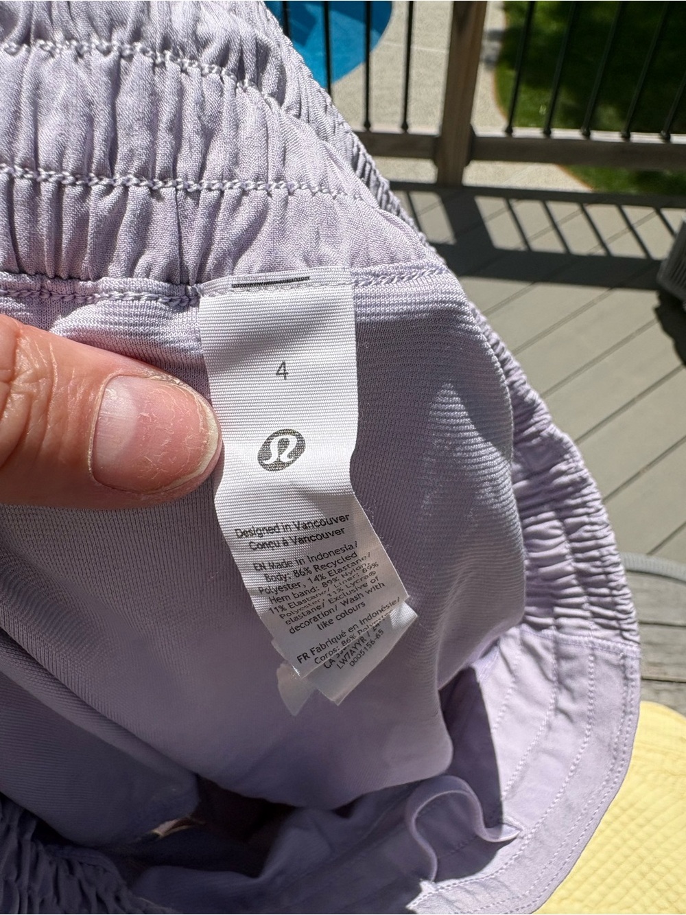 lululemon athletica Lilac Elastic-Waist Athletic Shorts - Picture 2 of 3